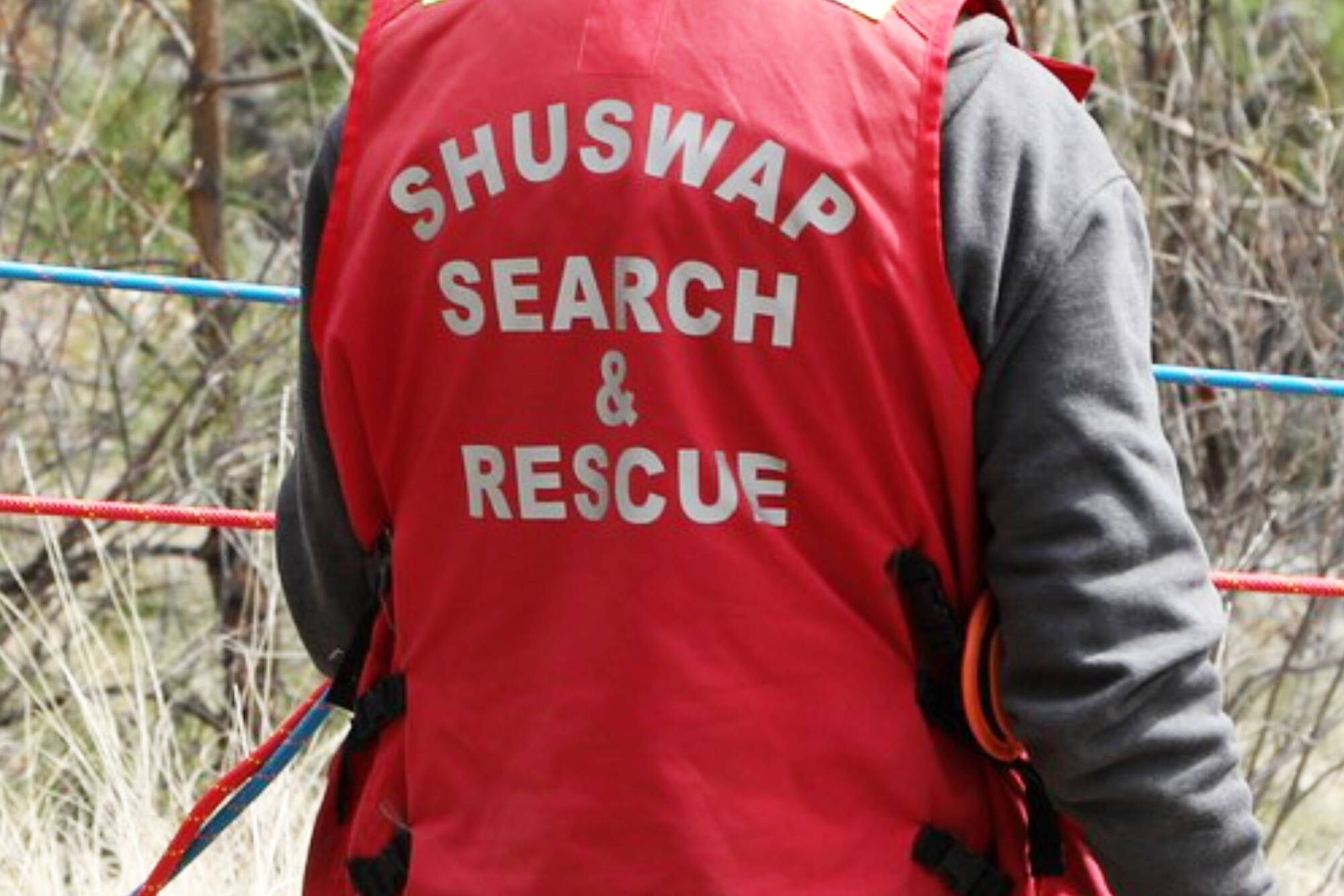 Chase RCMP and Shuswap Search and Rescue are looking for a man who was last seen clinging to an overturned kayak in Chase Creek on Sunday, May 14, 2023. (Shuswap Search and Rescue photo)