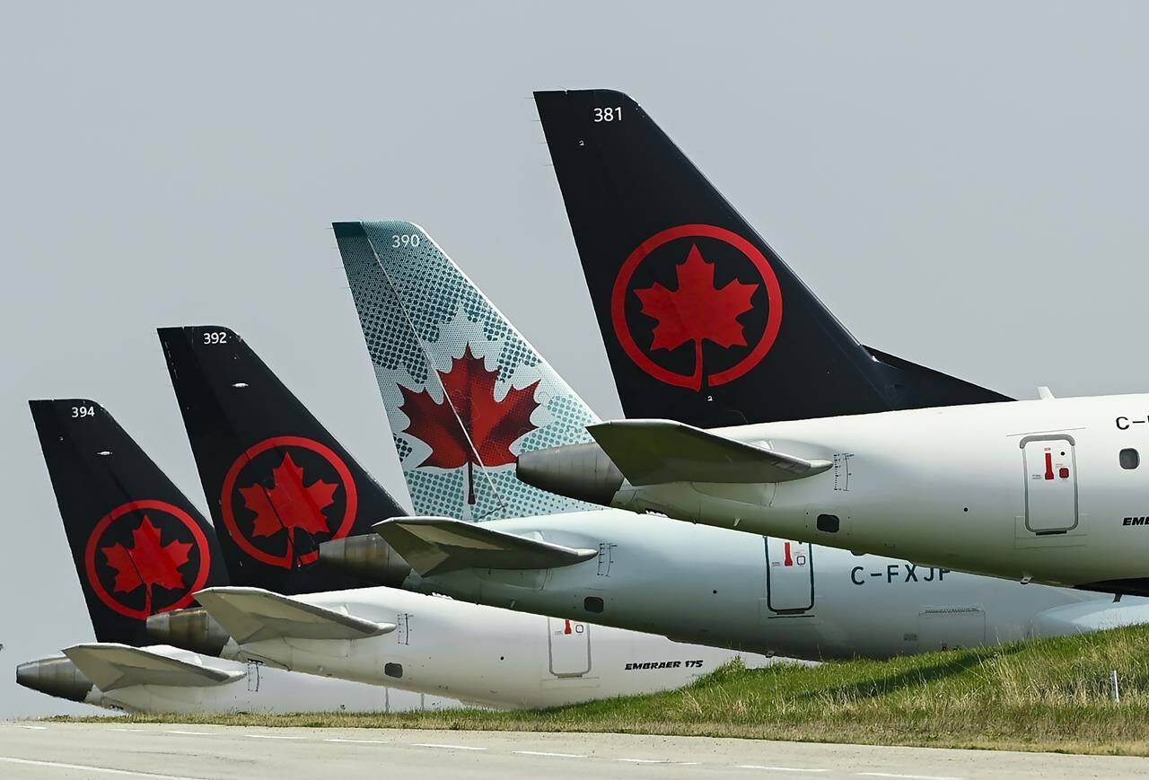 Air Canada has announced a partnership with Flydubai that will offer more options for travellers headed to destinations in the Middle East, East Africa, Indian Subcontinent and Southern Asia. Air Canada planes sit on the tarmac at Pearson International Airport in Toronto on Wednesday, April 28, 2021. THE CANADIAN PRESS/Nathan Denette
Air Canada has announced a partnership with Flydubai that will offer more options for travellers headed to destinations in the Middle East, East Africa, Indian Subcontinent and Southern Asia. Air Canada planes sit on the tarmac at Pearson International Airport in Toronto on Wednesday, April 28, 2021. THE CANADIAN PRESS/Nathan Denette