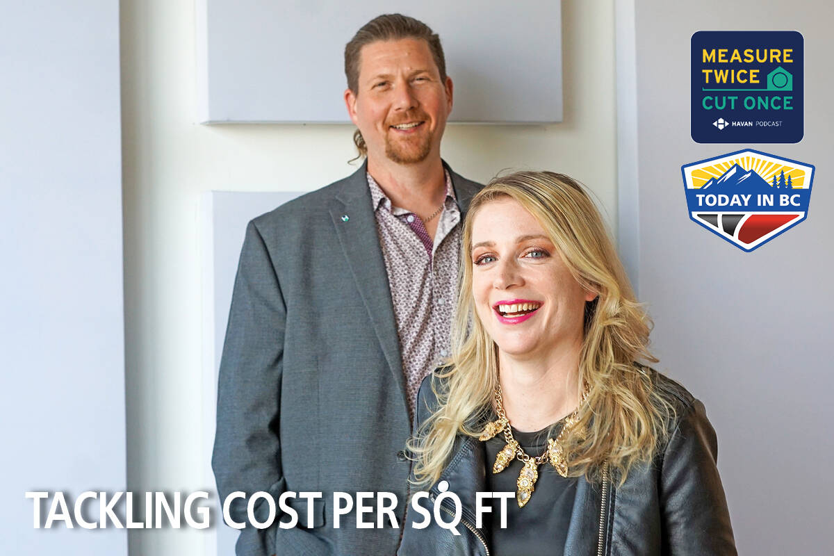 Co-hosts Jennifer-Lee and Mike tackle how to establish a cost per square foot in this episode of Measure Twice, Cut Once. (HAVAN photo)