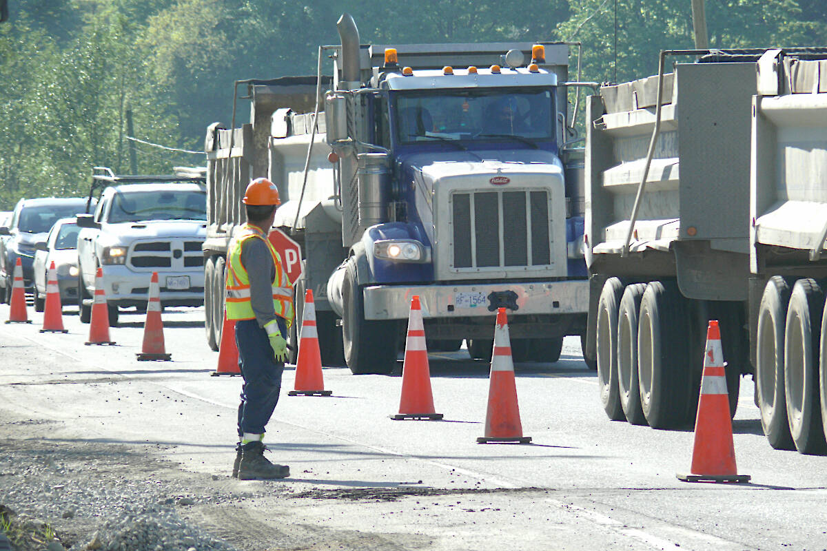 The 13th annual B.C. Cone Zone campaign urges drivers to slow down and take care in a vulnerable workplace. (Black Press Media file photo)