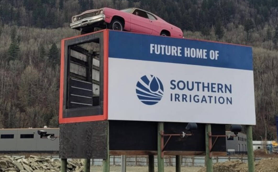 The pink car sits on its familiar perch on the old Pick-A-Part and new Southern Irrigation property, welcoming eastbound travellers on Highway 1. The iconic landmark is the focus of the ‘Save the Car’ campaign, raising money to build a new facility for the Chilliwack Salvation Army.