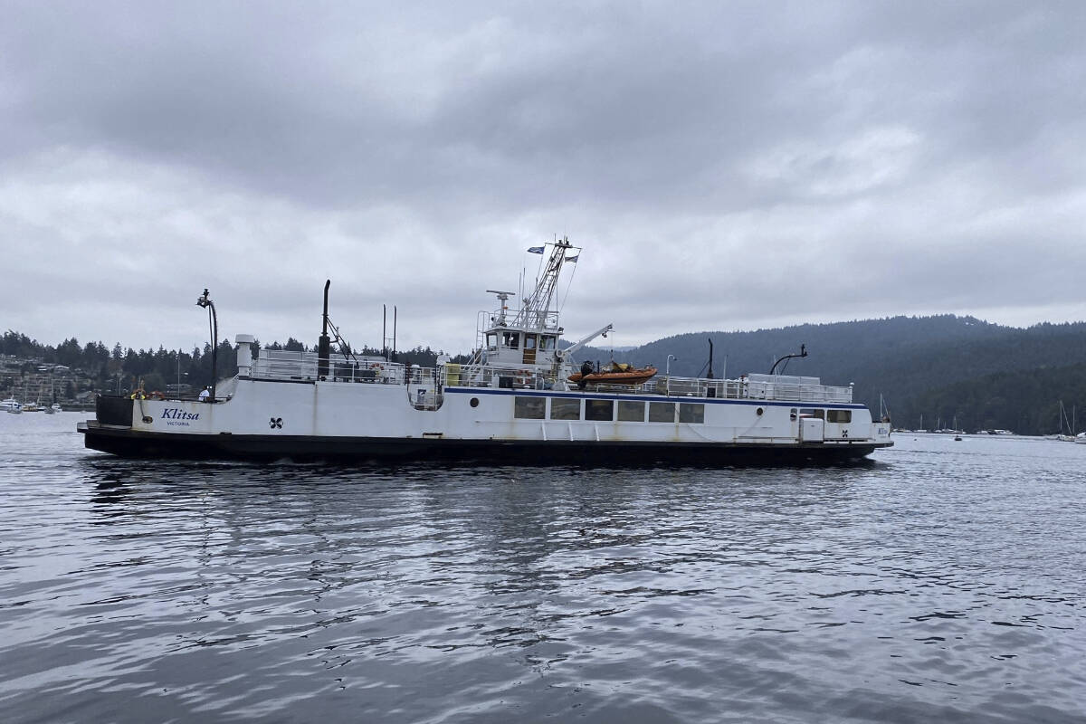 BC Ferries is using the one-year anniversary of a strong atmospheric river storm which washed out highways connecting Greater Victoria with the rest of Vancouver Island to highlight the role the crew on board the Klitsa played in keeping the community connected on that fateful day. (Courtesy of BC Ferries)