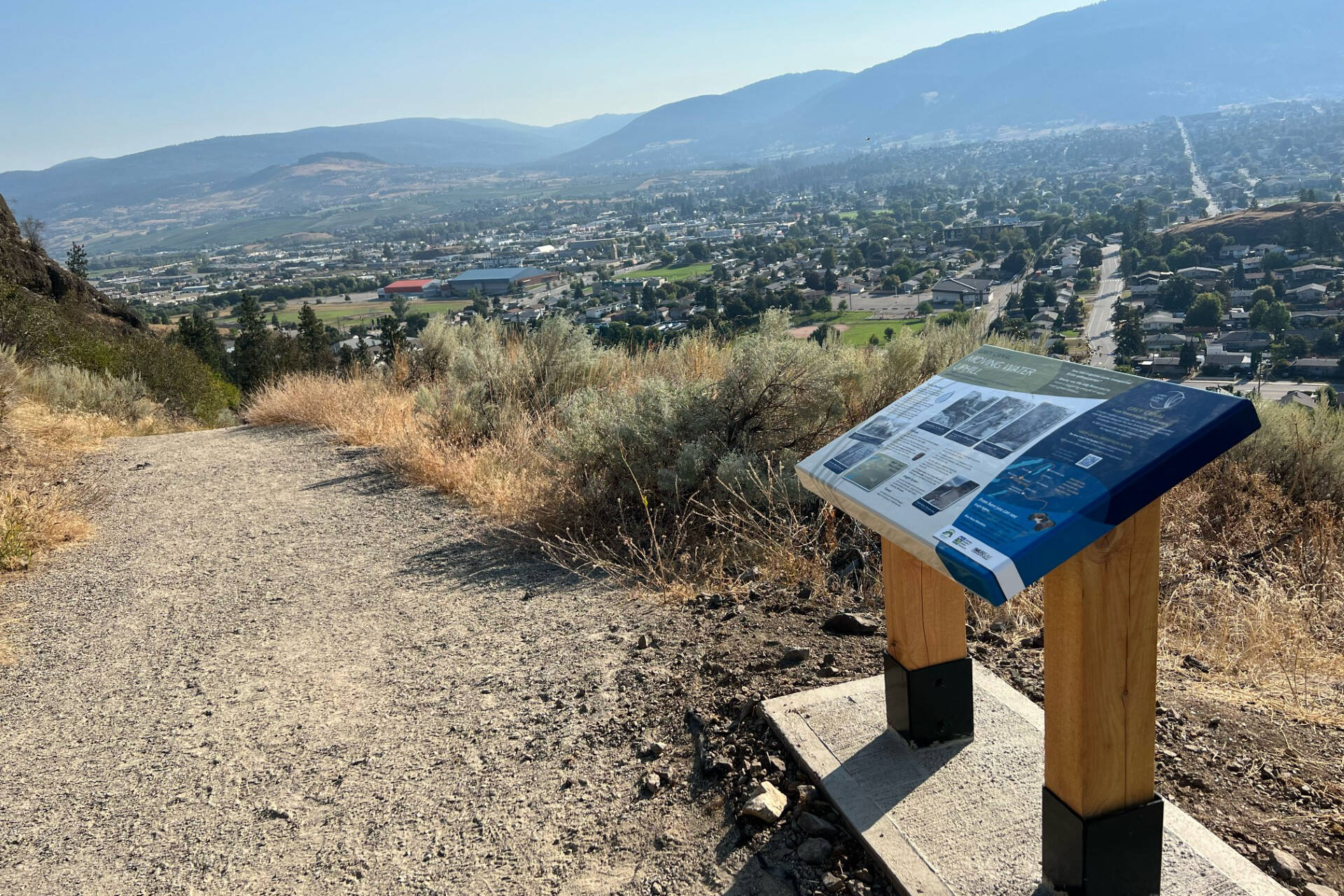 Grey Canal Turtle Mountain trail offers wide views of Vernon. (ROGTS photo)