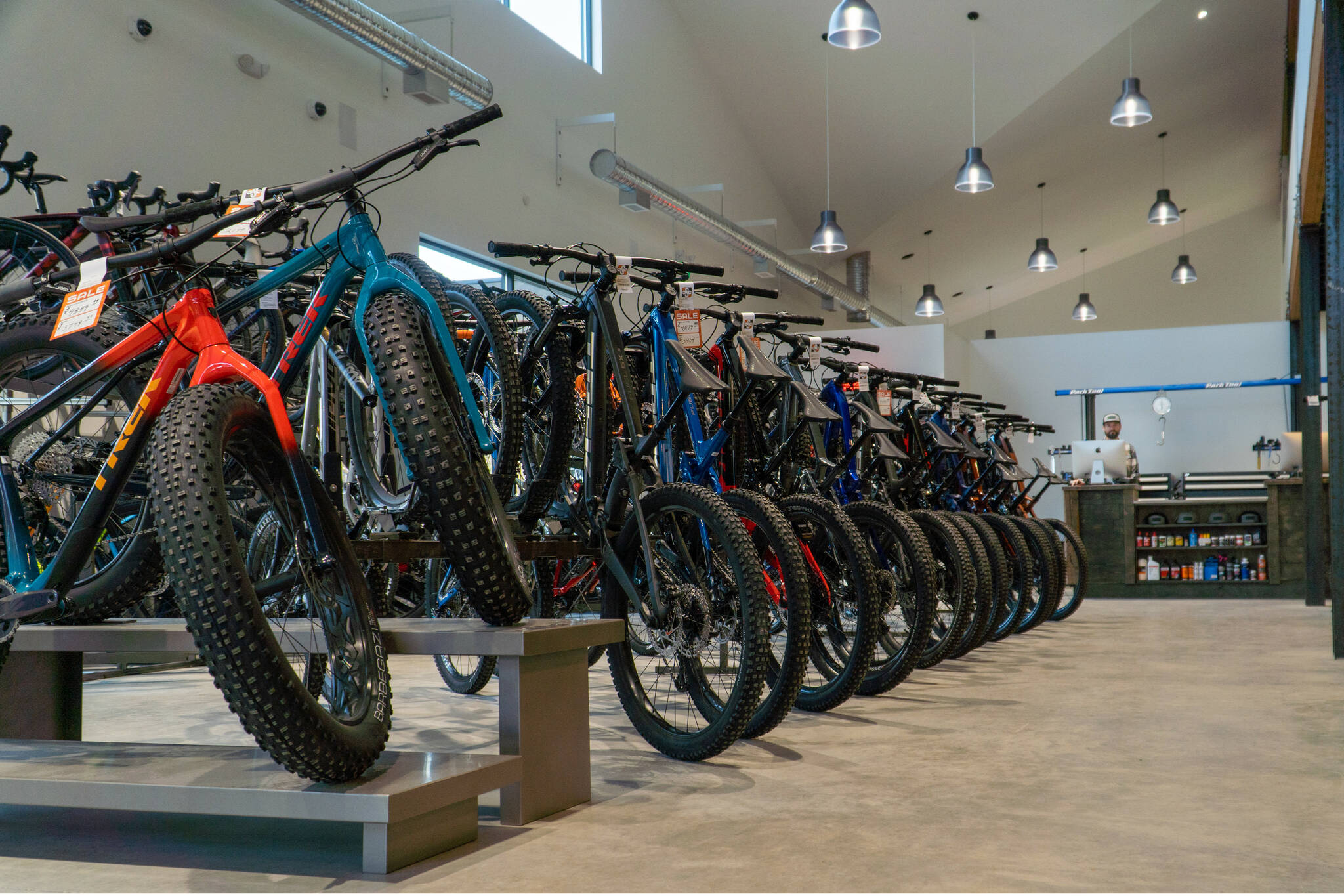 E-bikes, here seen at Vernon’s Sun Country Cycle, will be subject to a new provincial rebate program June 1. Some eligible British Columbians could get up to $1,400 off their next e-bike purchase. (Contributed)