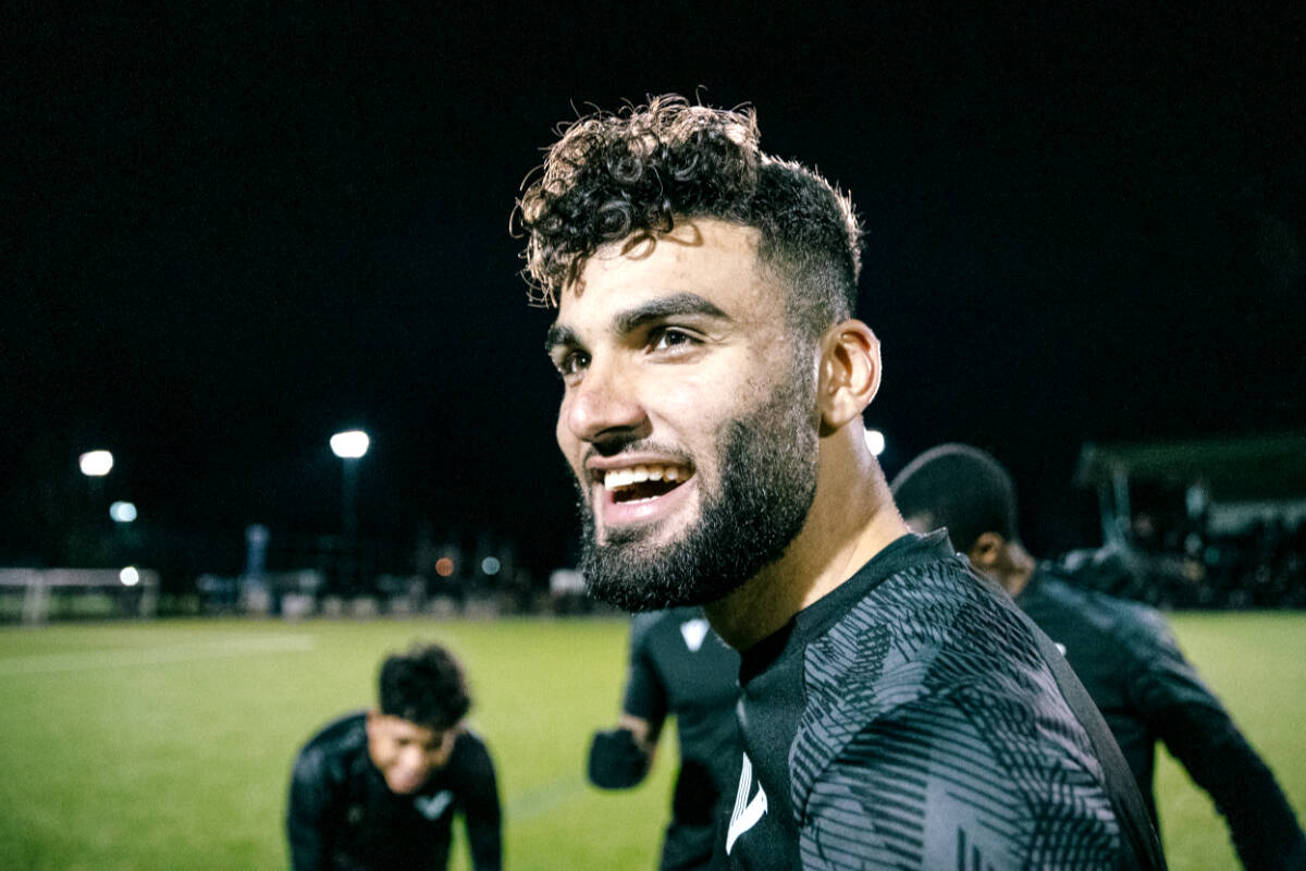 Ameer Kinani is among the latest players to be signed to the Vancouver Football Club, which will be based out of Langley starting this upcoming season. (Vancouver FC, Beau Chevalier/Special to Langley Advance Times)