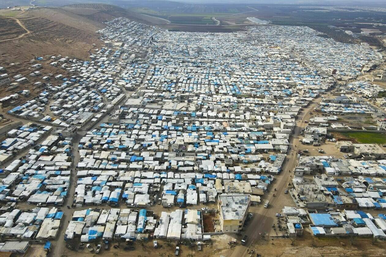 The Federal Court of Appeal has overturned a judge’s declaration that four Canadian men being held in Syrian camps are entitled to Ottawa’s help to return home. A general view of Karama camp for internally displaced Syrians, Monday, Feb. 14, 2022 by the village of Atma, Idlib province, Syria. THE CANADIAN PRESS/AP-Omar Albam