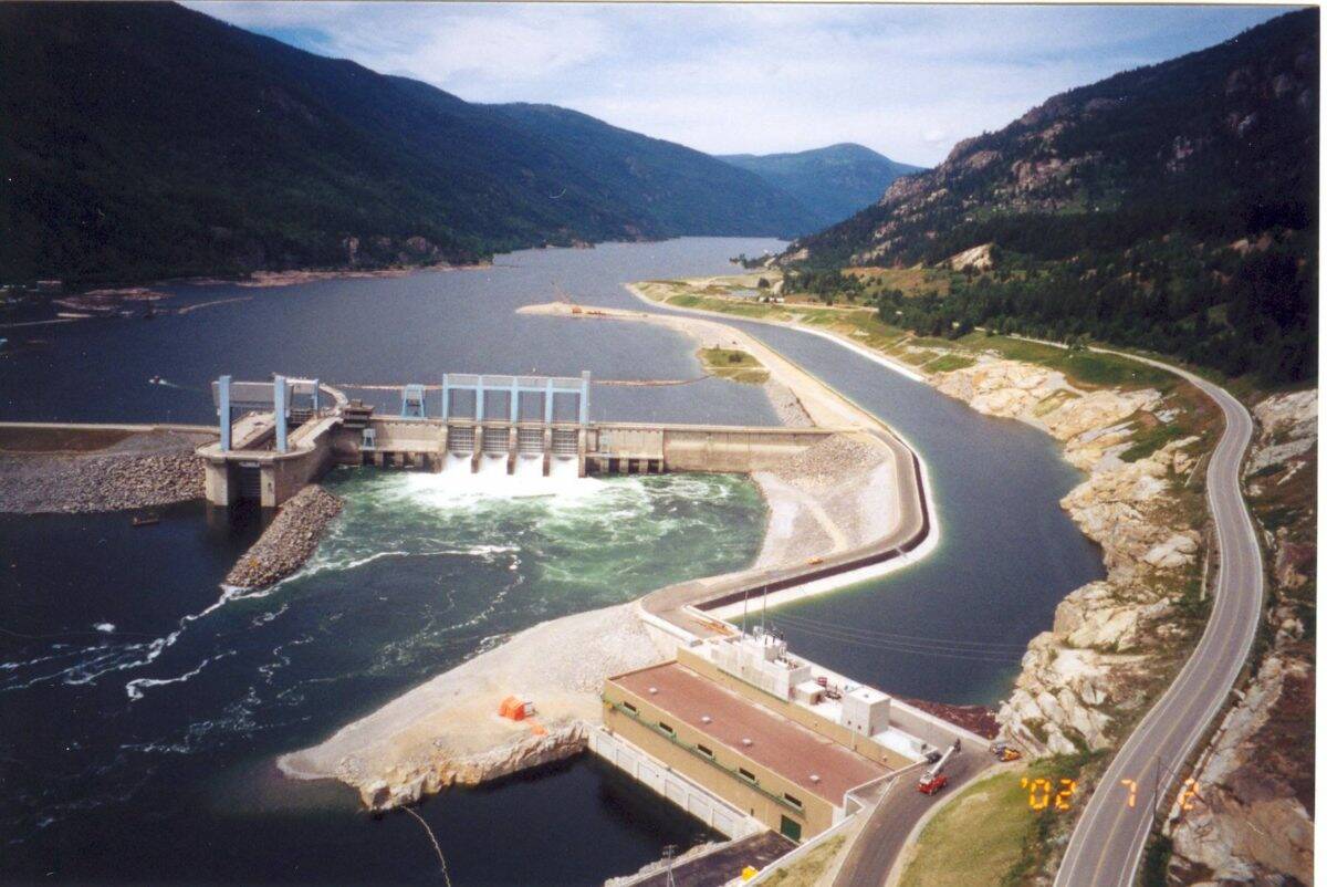 The Hugh Keenleyside Dam near Castlegar was one of three built as part of the Columbia River Treaty. It has had a huge impact on the Columbia River valley all the way to Revelstoke. Photo: Contributed