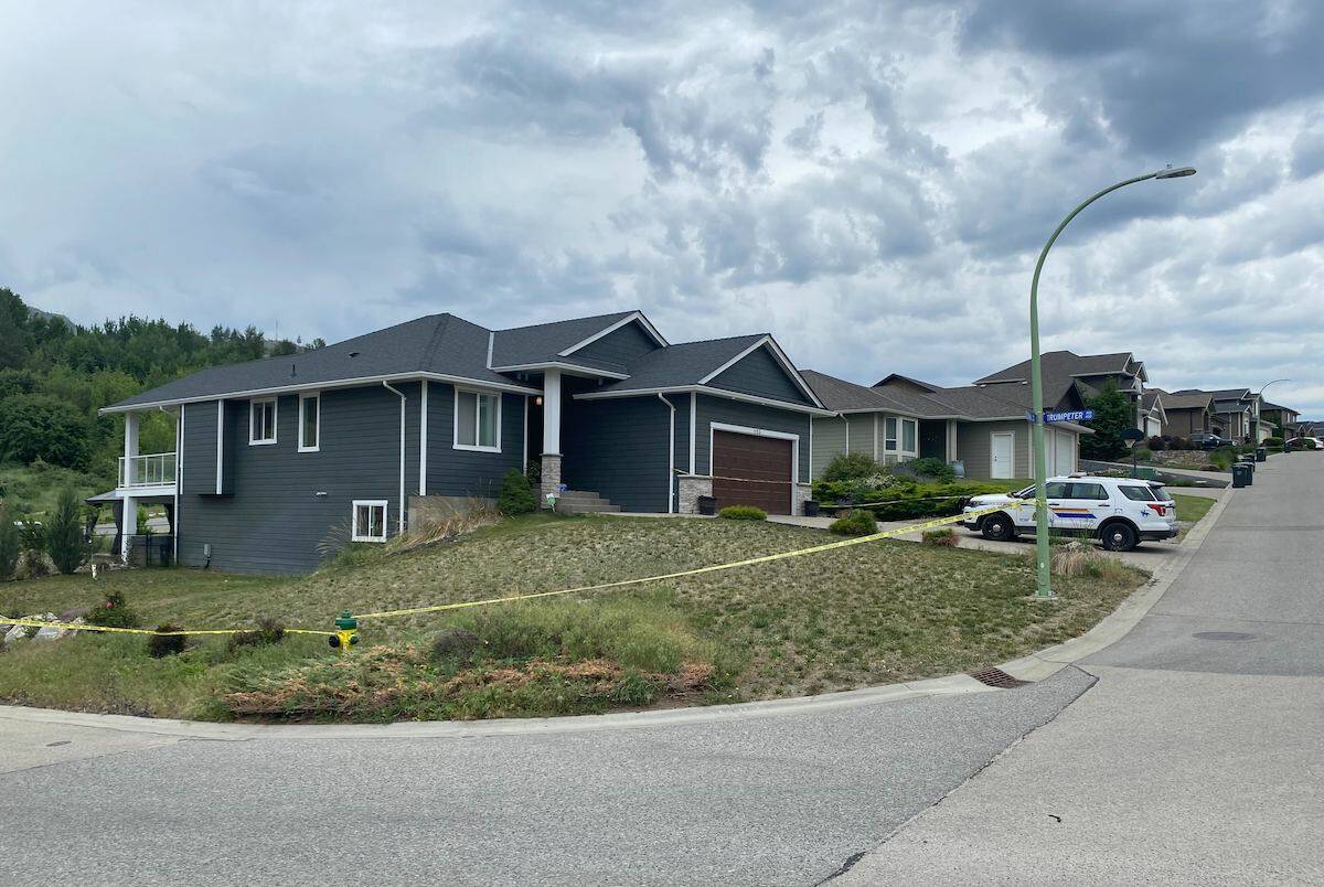 The Kelowna RCMP are investigating a home in an Upper Mission neighbourhood following two people found dead in a home on Thursday, June 8. (Jen Zielinski/Black Press)
