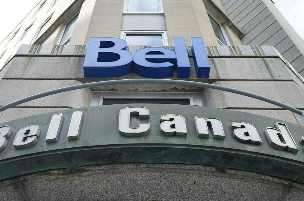 Bell Canada signage is pictured in Ottawa on Wednesday Sept. 7, 2022. THE CANADIAN PRESS/Sean Kilpatrick