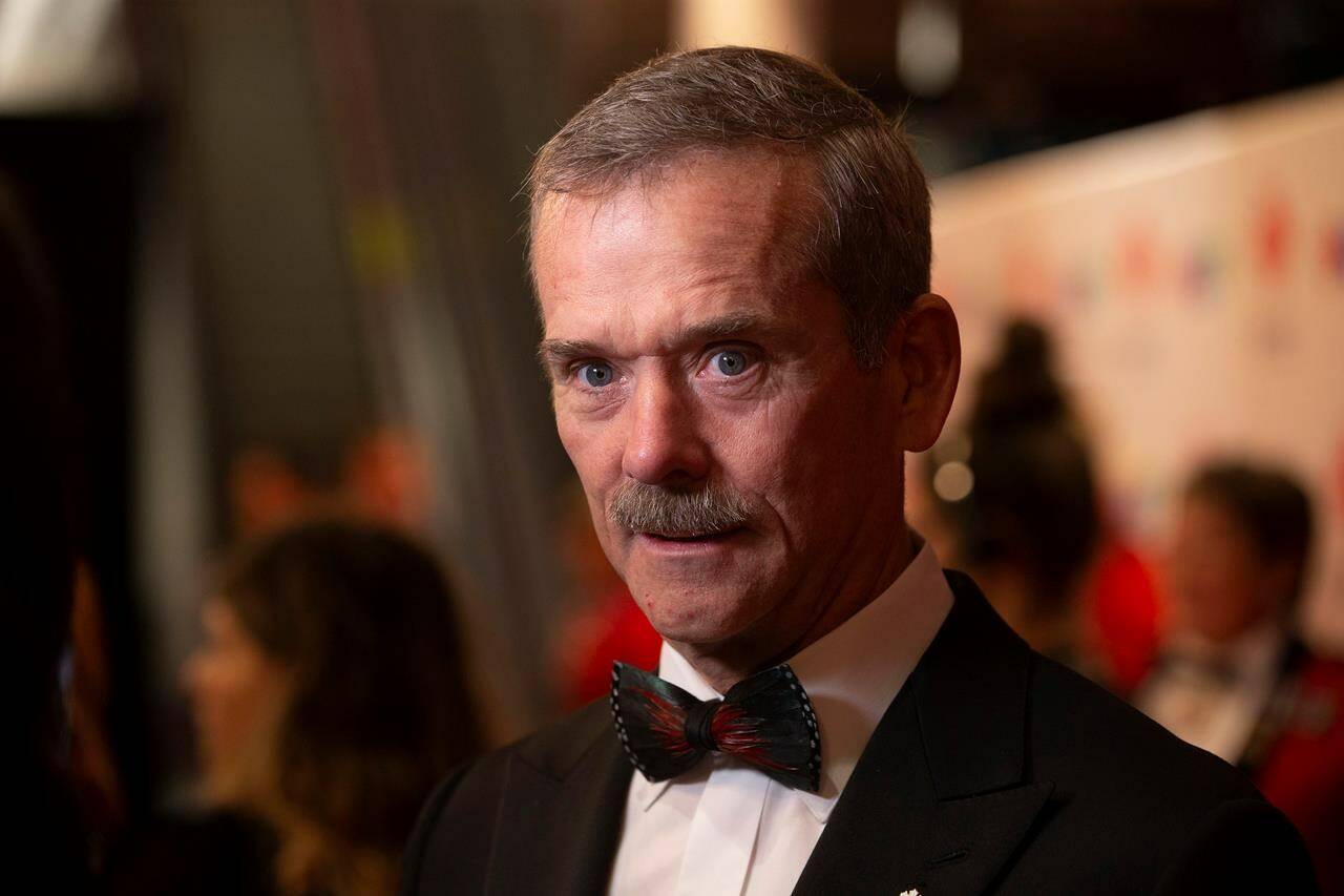 Chris Hadfield says he’s been working with King Charles on a space sustainability plan called the Astra Carta. Hadfield attends the Canada’s Walk of Fame event in Toronto on Saturday, November 23, 2019. THE CANADIAN PRESS/Chris Young