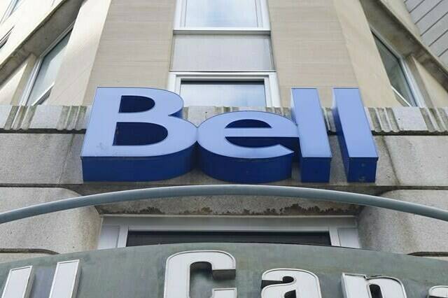 Bell Canada signage is pictured in Ottawa on Wednesday Sept. 7, 2022. A bill meant to force big tech companies to compensate Canadian media for news content appearing on their platforms is back in the spotlight amid BCE Inc.’s decision to slash 1,300 positions, including six per cent of its media arm. THE CANADIAN PRESS/Sean Kilpatrick