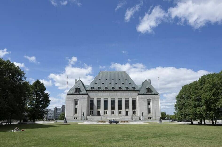 The Supreme Court of Canada is seen, Wednesday, August 10, 2022 in Ottawa. THE CANADIAN PRESS/Adrian Wyld