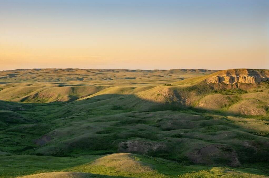 A wide view of the 130-year old McIntyre ranch is seen in an undated handout photo. The Nature Conservancy of Canada and Ducks Unlimited Canada have teamed up to protect the ranch, one of the largest areas of intact Prairie grasslands and wetlands in Canada. THE CANADIAN PRESS/HO-Nature Conservancy of Canada, Leta Pezderic *MANDATORY CREDIT*
