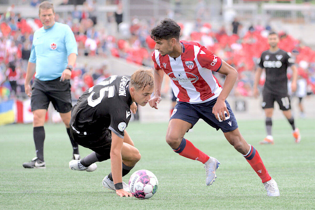 Atlético Ottawa downed Vancouver FC 1-0 Saturday, June 17, a game that saw Vancouver Head Coach Afshin Ghotbi pull three players at the half. (Matt Zambonin/Freestyle Photography/Special to Langley Advance Times)