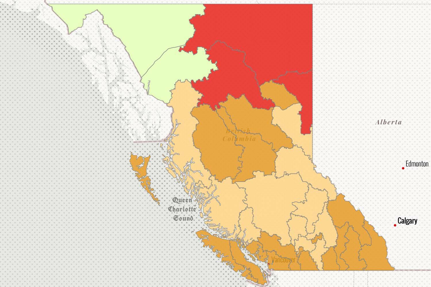 The provincial government is urging British Columbians to conserve water as forecasts call for drought conditions across much of the province. The northeastern corner of the province is already under the second-worst drought rating.