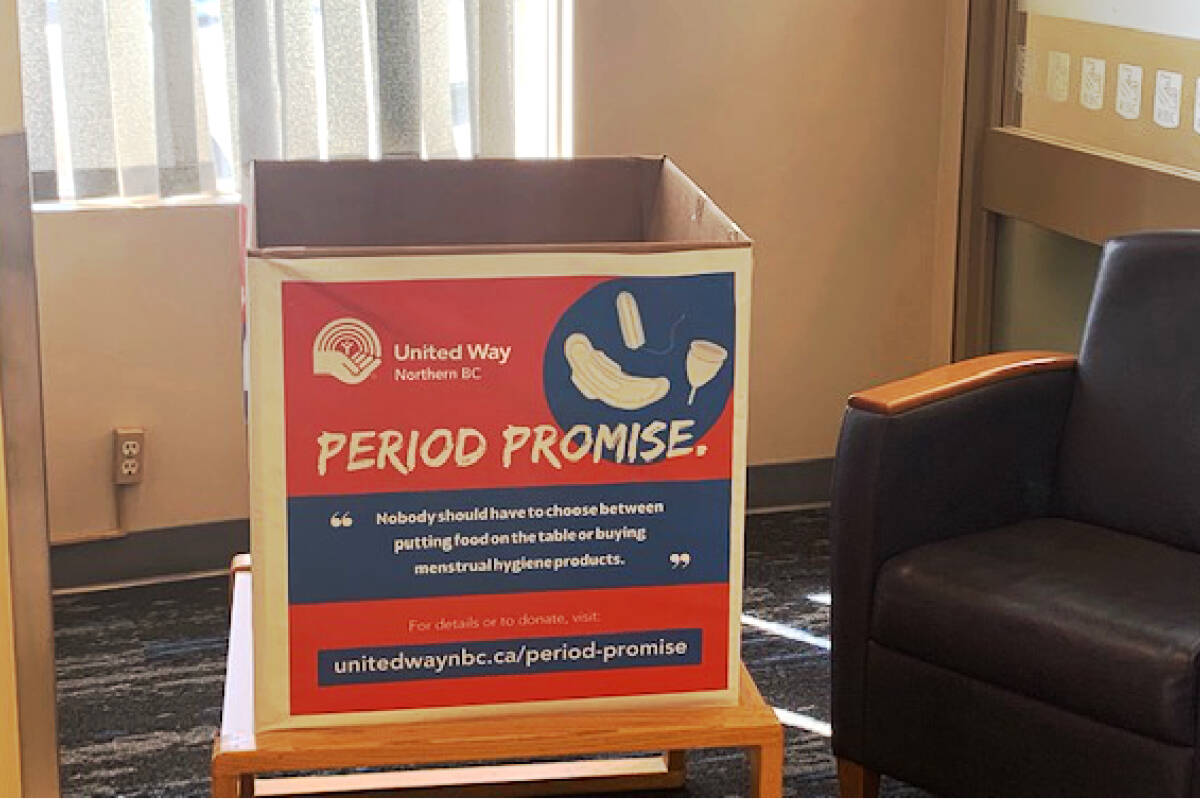 United Way B.C. received menstrual product donations from across the province (BP File photo)