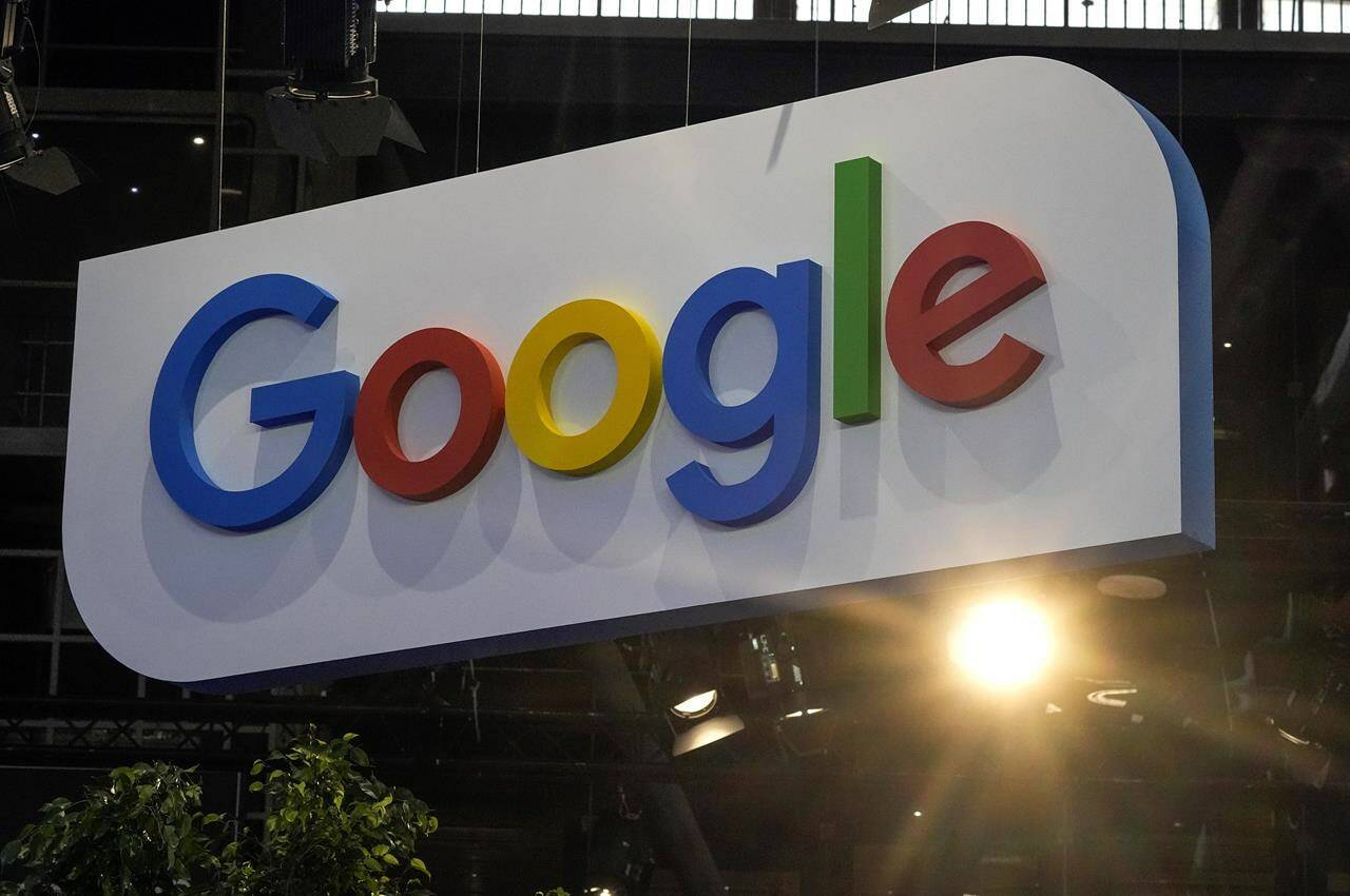 The Google logo is photographed at the Vivatech show in Paris, Thursday, June 15, 2023. THE CANADIAN PRESS/AP-Michel Euler