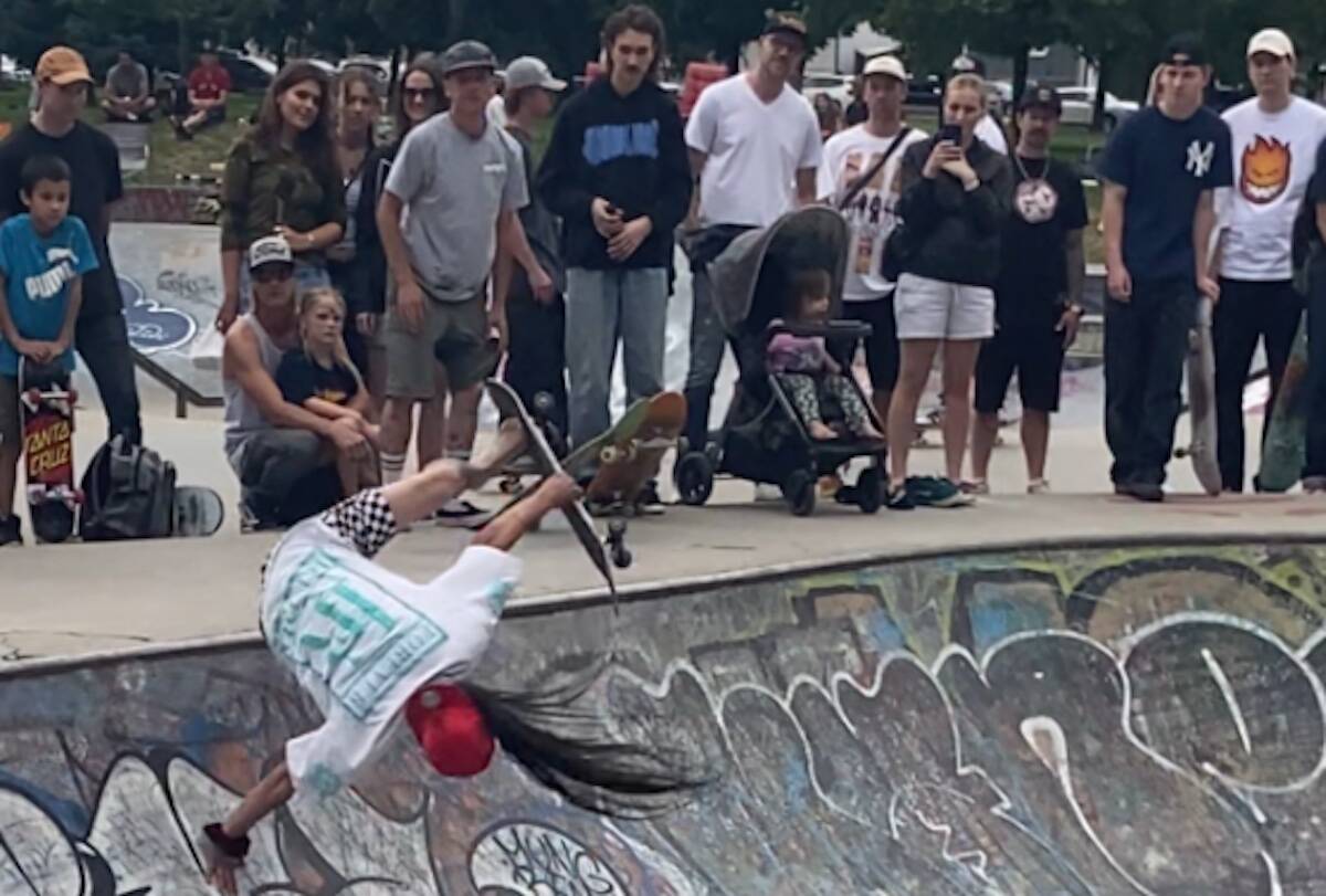 ‘Poppa’ Nuge Bird needs the public’s vote as he’s trying to win $10,000 and get a chance to meet his idol, skateboarding legend, Tony Hawk. (Nuge Bird/Facebook)