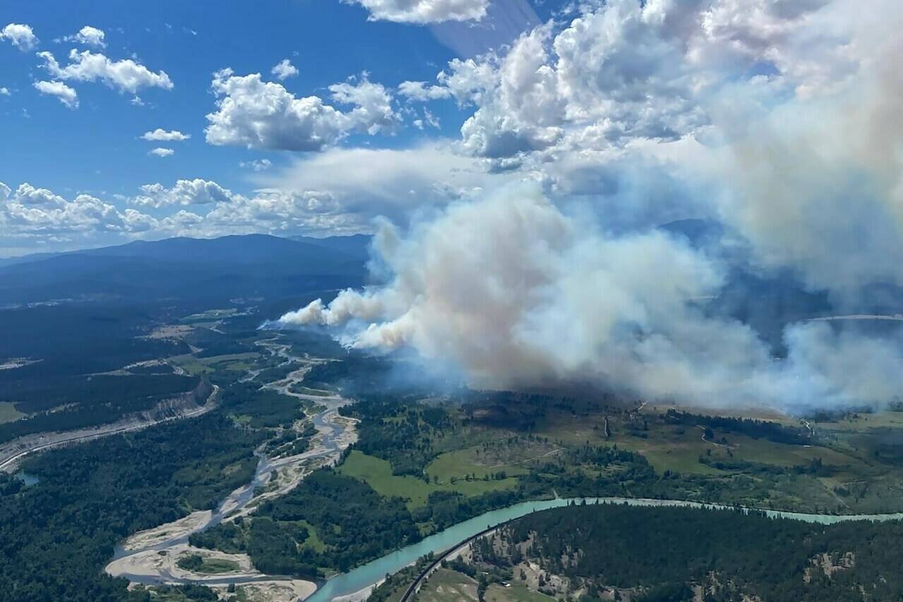 The Canadian Association of Physicians for the Environment says a nine-year-old B.C. boy who died from asthma exacerbated by wildfire smoke is the face of the climate crisis in Canada. The St. Mary’s wildfire is shown in this handout image provided by the B.C. Wildfire Service. THE CANADIAN PRESS/HO-BC Wildfire Service