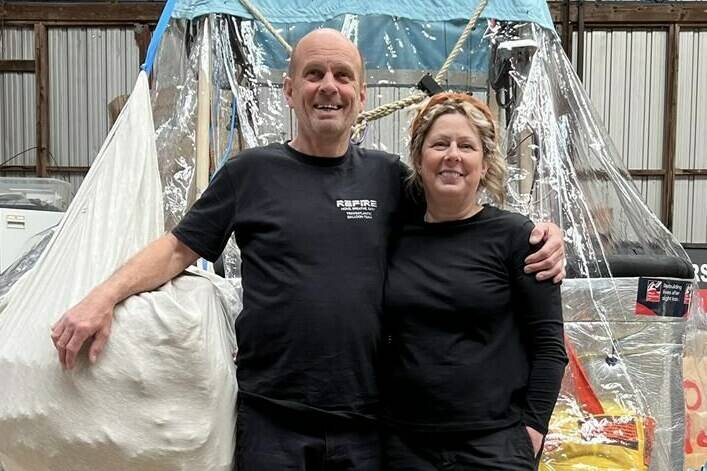 Mike and Deborah Scholes, shown in this undated handout photo, had to make an emergency landing in central Newfoundland Friday morning after they departed New Brunswick in a hot air balloon in an attempt to fly across the Atlantic. THE CANADIAN PRESS/HO