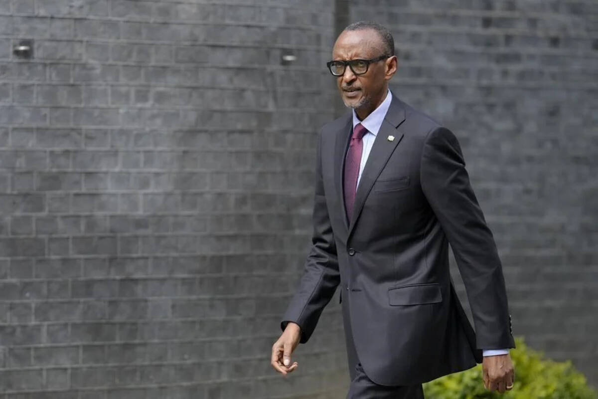 A professor who studies how countries relate with authoritarian states says Canada has missed the mark in making a warm embrace of Rwandan President Paul Kagame. Kagame walks along Downing Street to a meeting with Britain’s Prime Minister Rishi Sunak, in London, Thursday, May 4, 2023. THE CANADIAN PRESS/AP-Vadim Ghirda AG