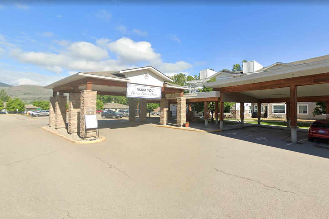 Vernon’s Heron Grove long-term care facility is one of seven long-term care facilities in B.C. operated by Good Samaritan Canada – and one of four in the Okanagan-Shuswap – where Hospital Employees’ Union members have voted overwhelminly in favour of strike action. (Black Press - file photo)
