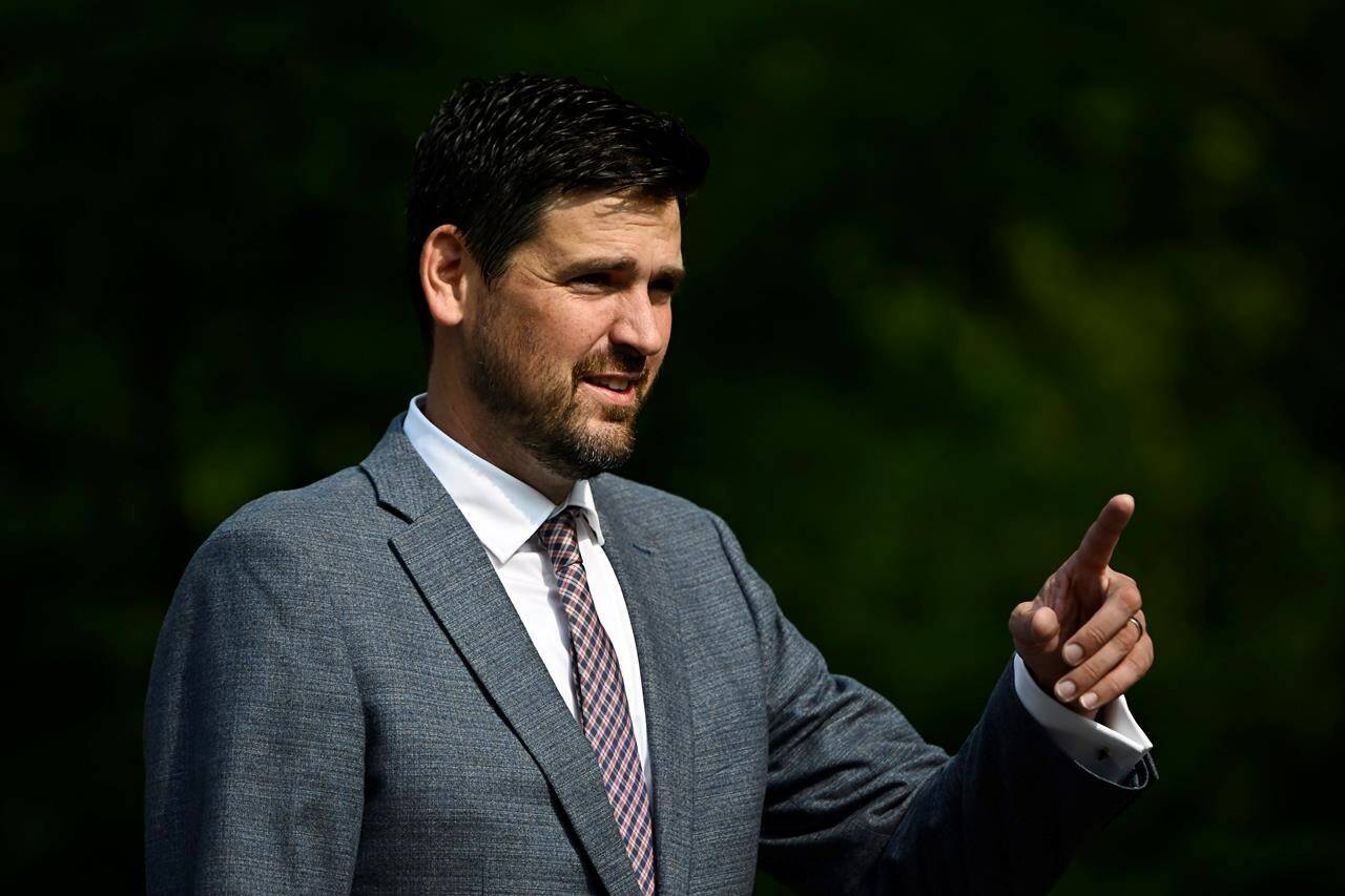 <div>Prime Minister Justin Trudeau is handing over the federal housing file to Sean Fraser, who was previously immigration minister. Fraser arrives for a cabinet swearing-in ceremony at Rideau Hall in Ottawa on Wednesday, July 26, 2023. THE CANADIAN PRESS/Justin Tang</div>