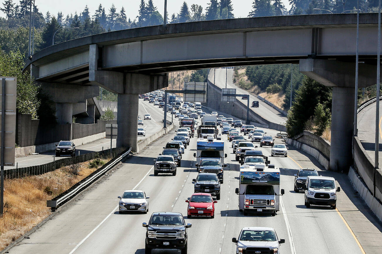 Some drivers try to avoid traffic by sneaking into HOV lanes, though thousands were caught in 2021. Black Press file