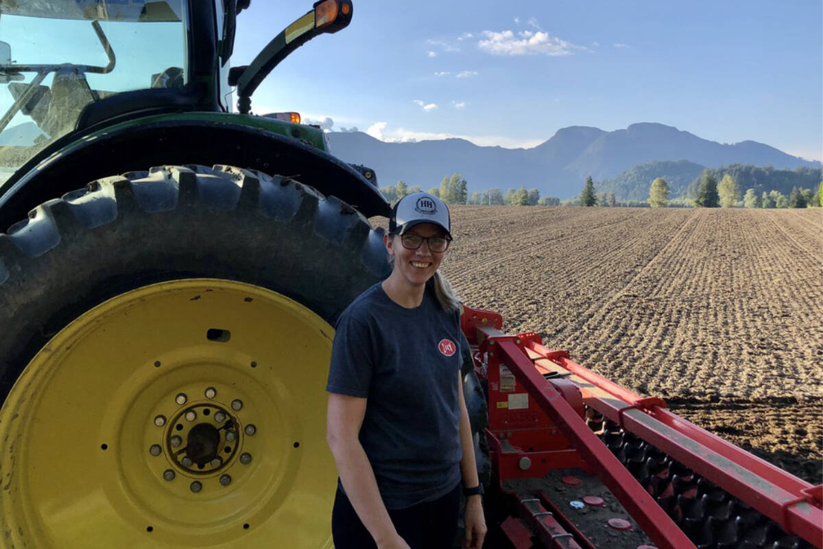 Sarah Sache owns West River Farm in Rosedale, B.C., with her husband, Gene Sache, and brother-in-law, Grant Sache. She is also vice chair of the board at BC Dairy. (Photo by West River Farm)