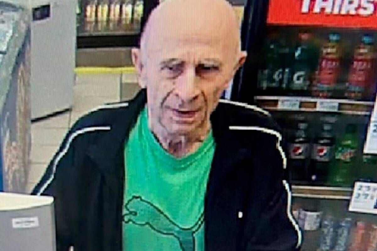 RCMP have released a video image of missing senior Otto Csaszar, 76. (RCMP)