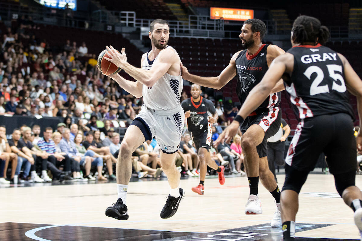 Bandits’ Giorgi Bezhanishvili secured a double-double with 18 points and 11 rebounds against Ottawa as Vancouver earned its third road victory of the year on Thursday, July 27, and got some momentum heading into Championship Weekend at Langley Events Centre August 9-13. (Vancouver Bandits file)