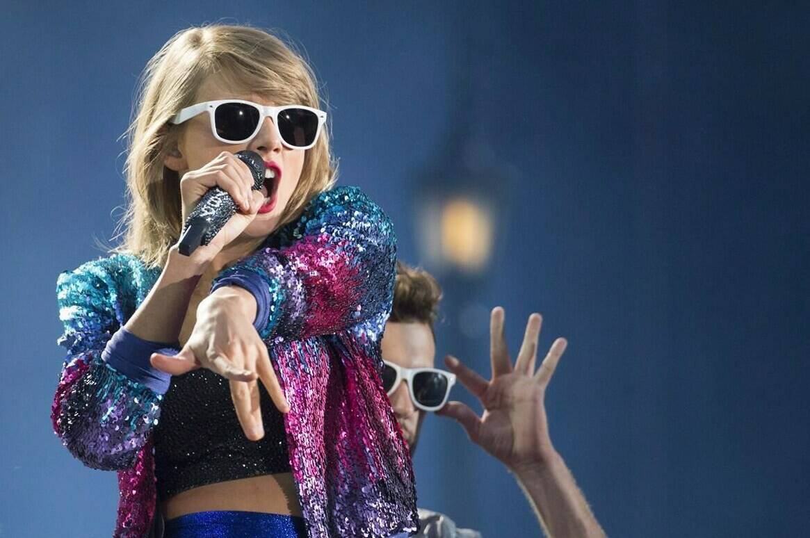 Taylor Swift performs during her 1989 World Tour in Vancouver, B.C., on Saturday, August 1, 2015. Companies marketing themselves in connection with Swift’s future swing through Canada might see an afterglow that outlives the pop star’s handful of shows in the country. THE CANADIAN PRESS/Jonathan Hayward