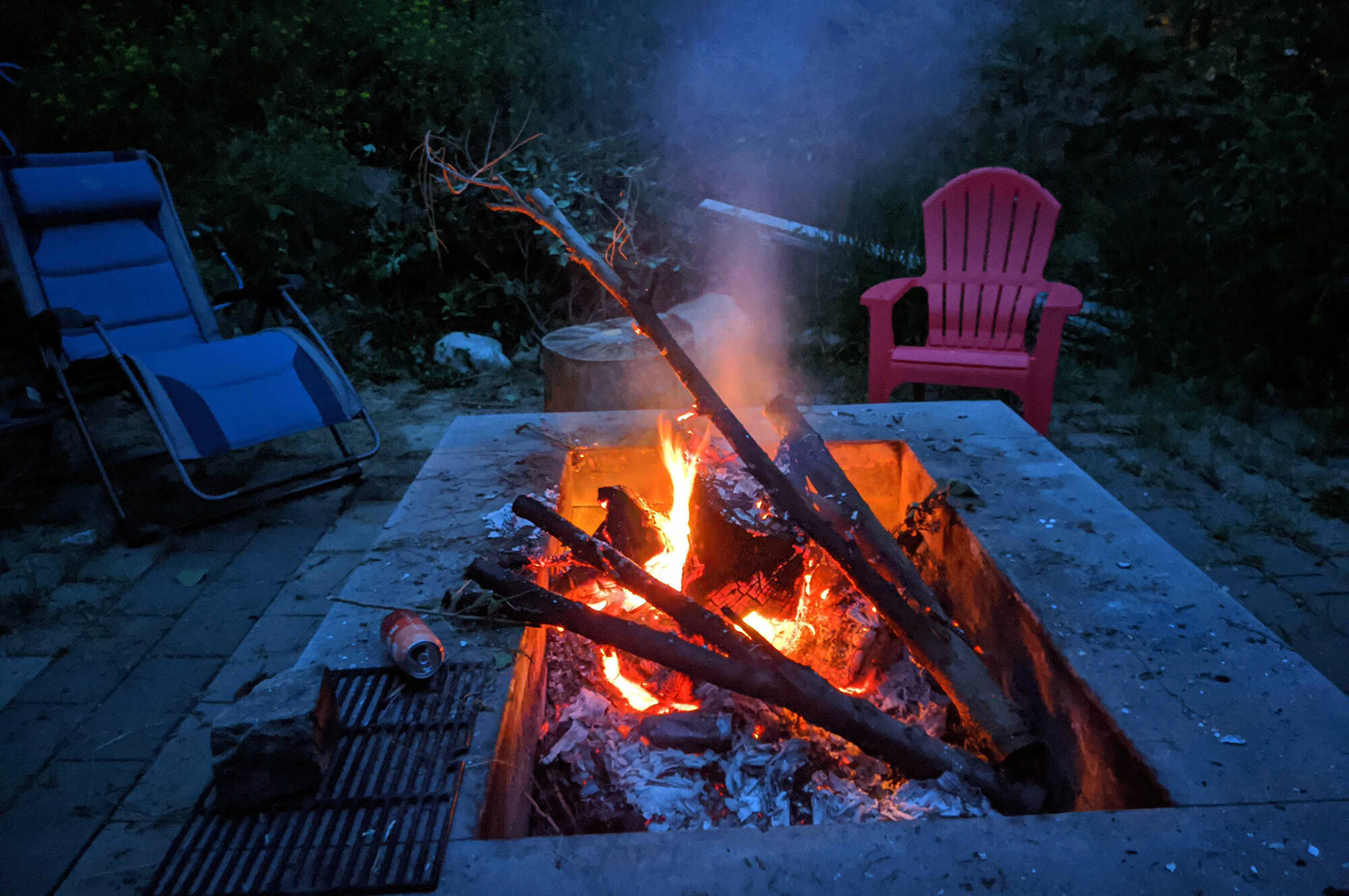 A glowing campfire crackles in the evening, symbolizing the return of outdoor enjoyment in regions such as Prince Rupert and Terrace. The lifting of the Category 1 campfire ban by the BC Wildfire Service allows for responsible campfire usage in designated areas, following specific safety measures. (Black Press Media file photo)