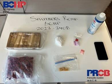 BC Highway Patrol – Smithers makes significant drug seizure. (RCMP photo)