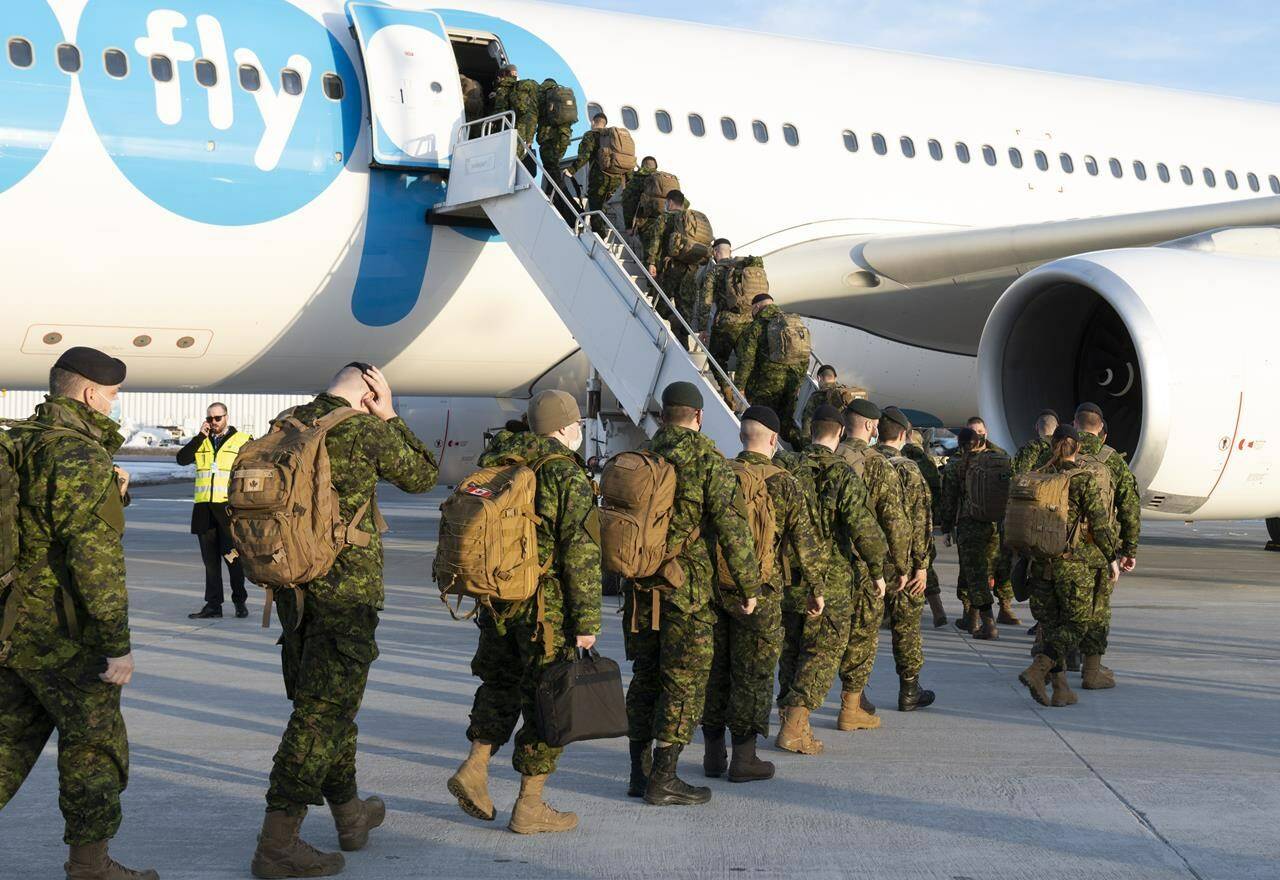 The Government of Canada has approved the deployment of 124 Canadian Armed Forces soldiers to the NWT on Tuesday to assist in combatting wildfires. The Canadian Press/Jacques Boissinot