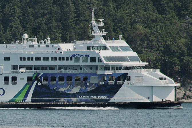 The BC Ferries vessel the Coastal Renaissance. (News Bulletin file photo)