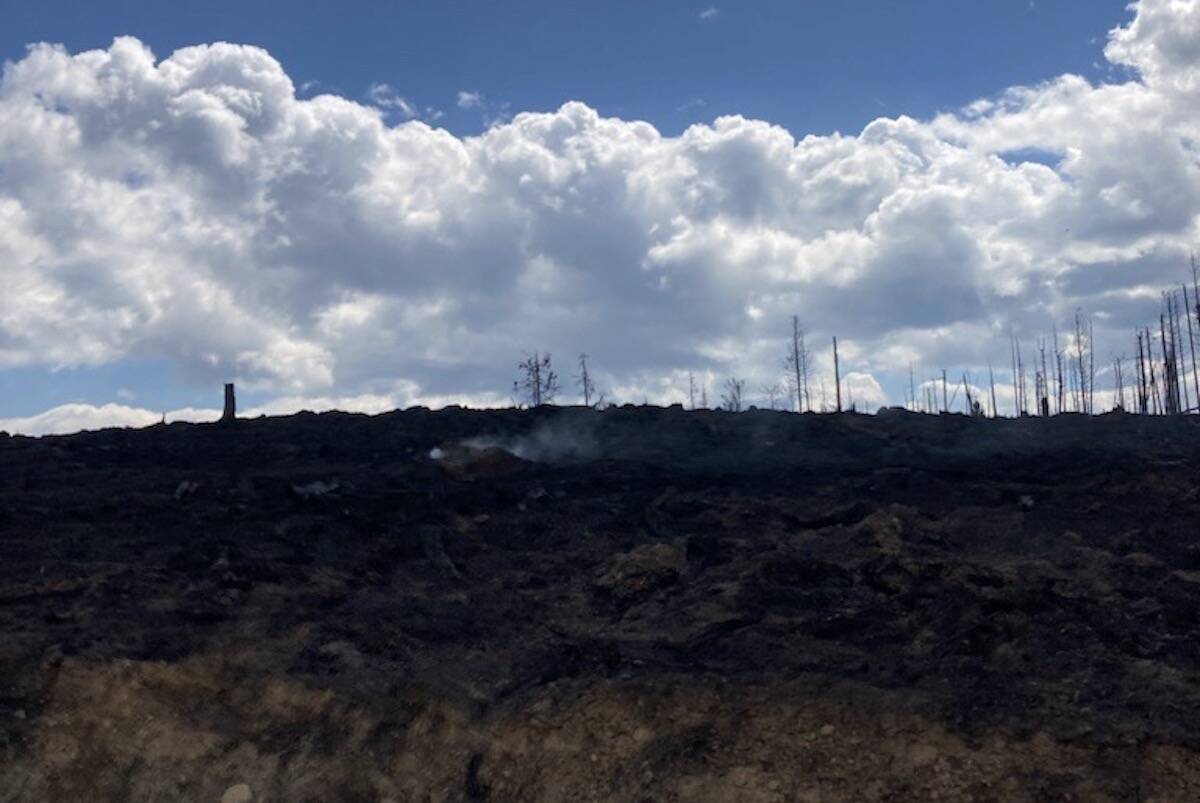 Estimates on structure loss in North Shuswap communities affected by the Bush Creek East wildfire could come as early as Wednesday evening (Aug. 23). (BC Wildfire Services)