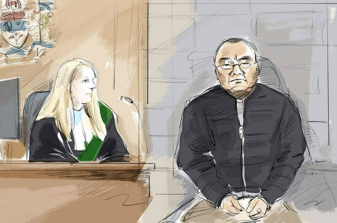 <div>British police said Friday they are investigating the deaths of 88 people in the U.K. who bought products from Canada-based websites allegedly offering lethal substances to people at risk of self harm. Kenneth Law appears in court in Brampton, Ont., Wednesday, May 3, 2023 in an artist’s sketch. THE CANADIAN PRESS/Alexandra Newbould</div>