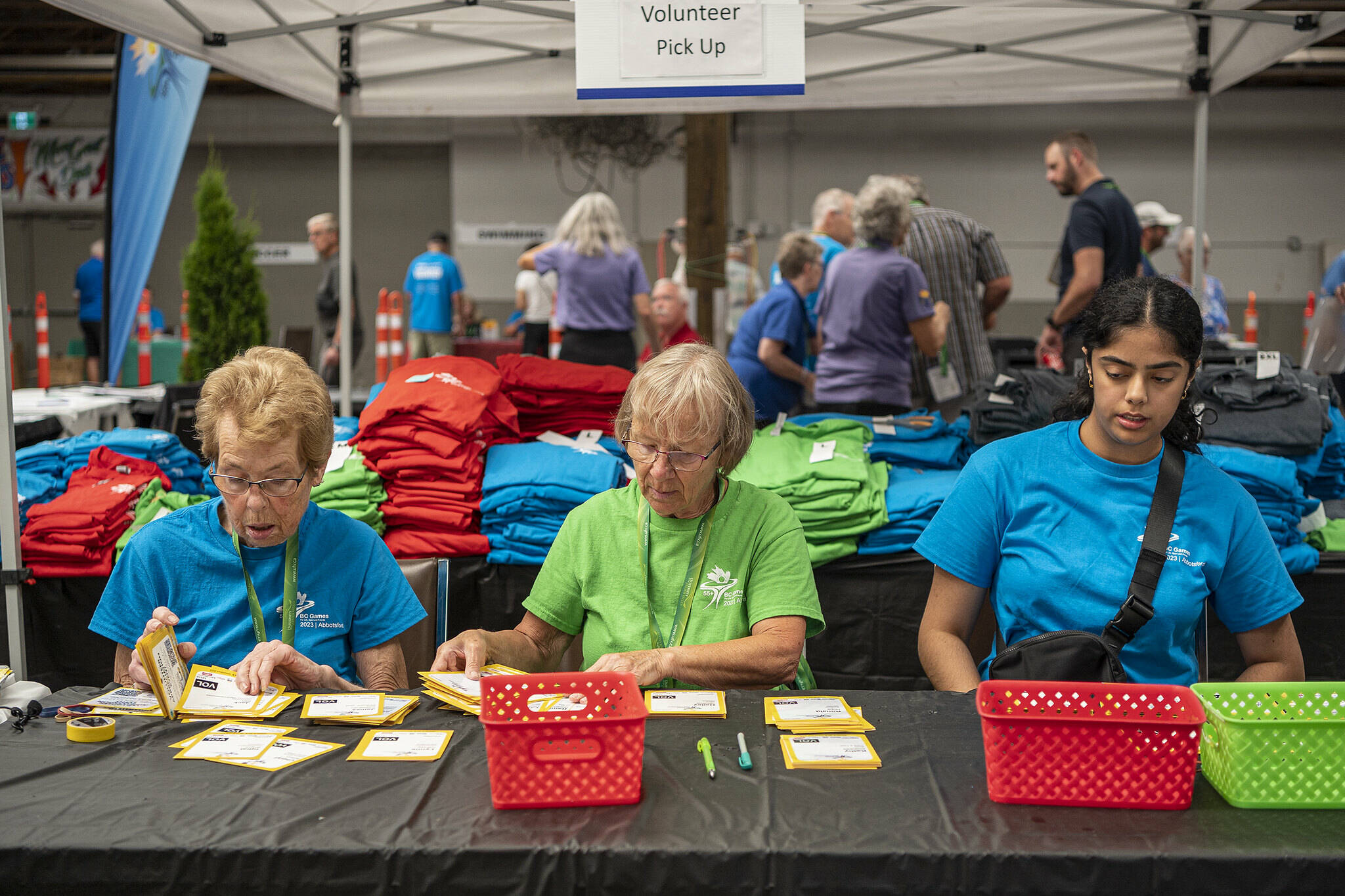 Approximately 1,000 people volunteered over the course of the 55+ BC Games in Abbotsford this year. (55+ BC Games photo team)