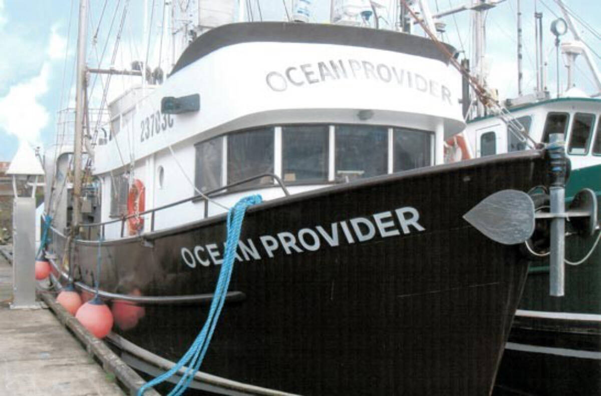 The commercial tuna fishing vessel Ocean Provider. (PHOTO COURTESY DFO)
