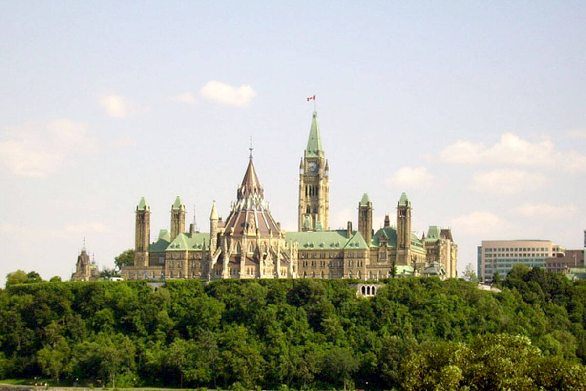 Parliament buildings in Ottawa. (Black Press file photo)
