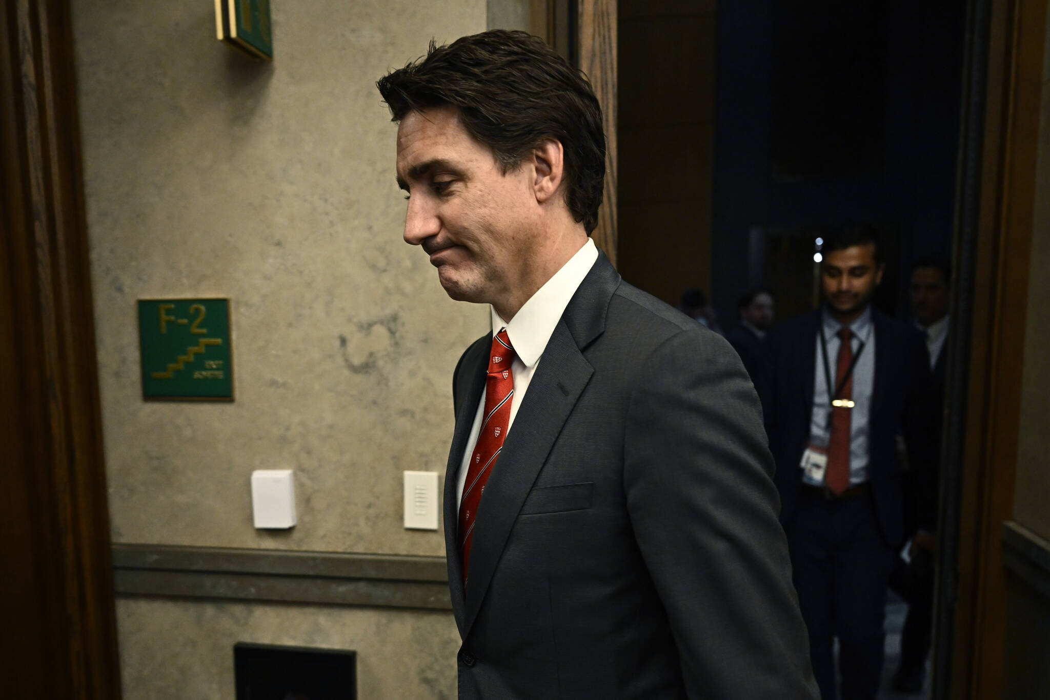 Prime Minister Justin Trudeau leaves the House of Commons on Parliament Hill in Ottawa, after making a statement that Canadian authorities had intelligence that India was responsible for the June fatal shooting of a prominent Sikh leader in Surrey, B.C., on Monday, Sept. 18, 2023. THE CANADIAN PRESS/Justin Tang
