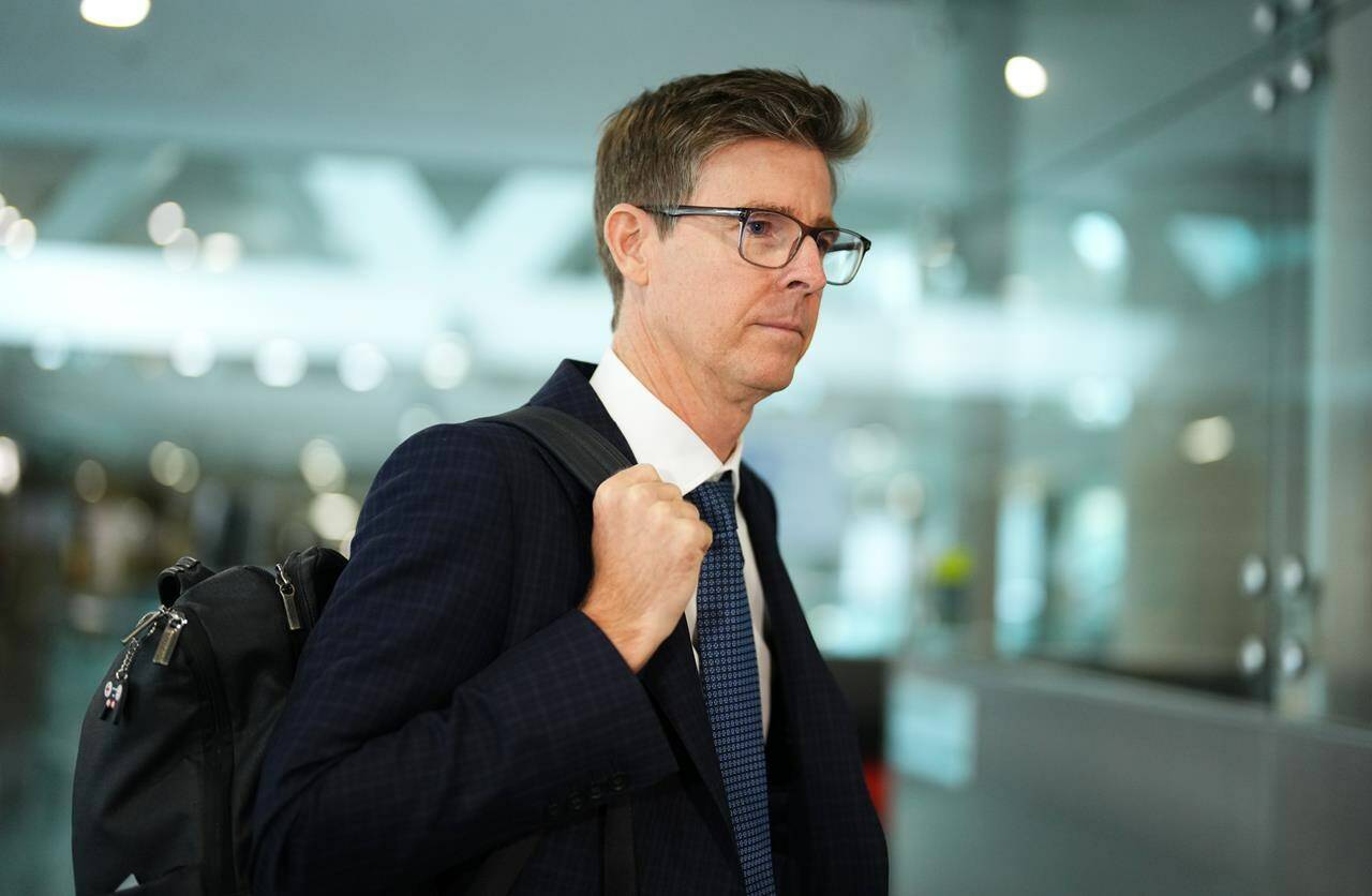 Galen Weston arrives for a meeting on the growing cost of food in Ottawa, Sept. 18, 2023. THE CANADIAN PRESS/Sean Kilpatrick
