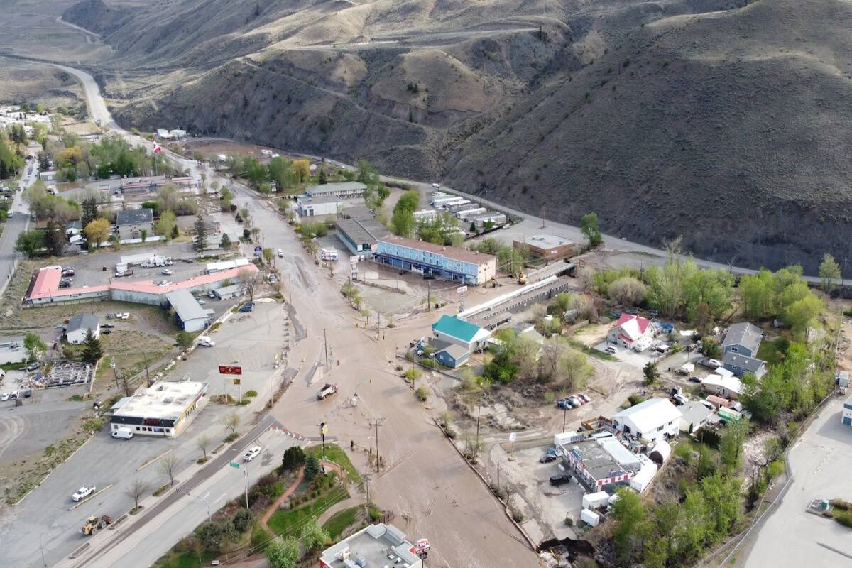 Flooding in Cache Creek as seen May 3, 2023. (Photo by Kevin Scharfenberg)