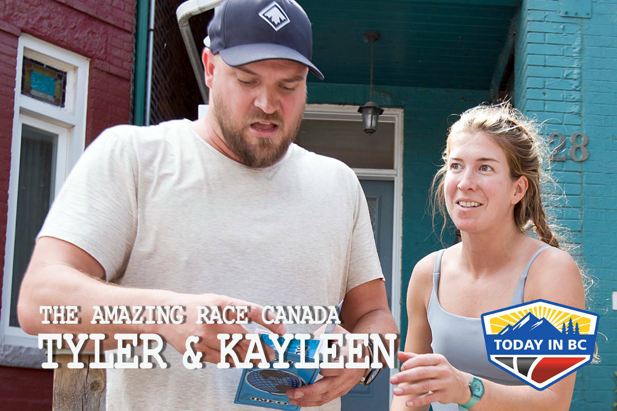 Tyler Turner and Kayleen Vanderree compete in The Amazing Race Canada.. (Photo Courtesy of CTV)