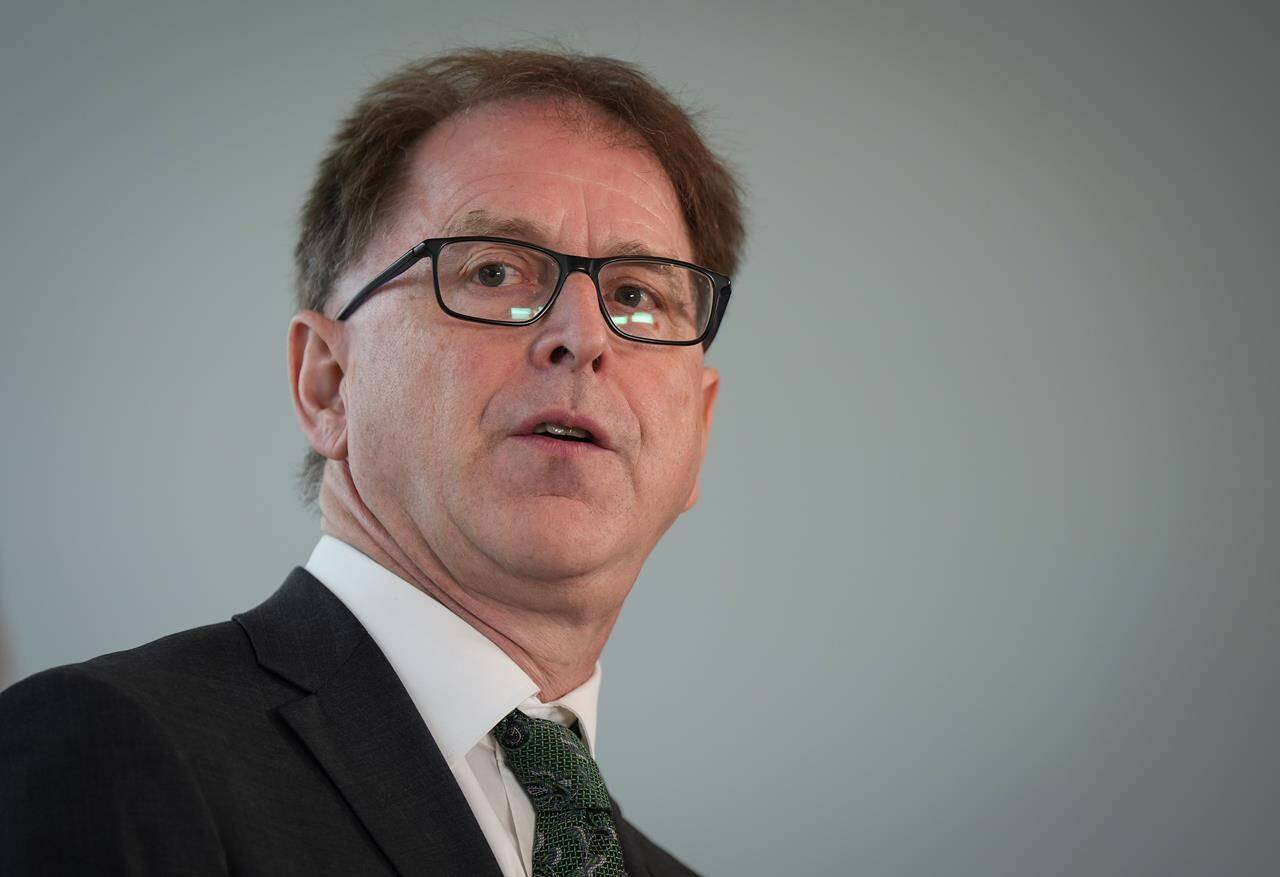 British Columbia Health Minister Adrian Dix speaks during an announcement, in Vancouver, B.C., Friday, June 9, 2023. THE CANADIAN PRESS/Darryl Dyck