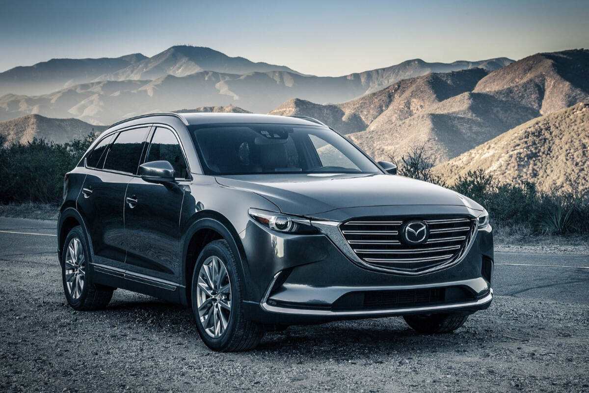 The Mazda CX-9, pictured, continued while the new CX-90 was being brought online. Now it’s time for the CX-9 to bow out. PHOTO: MAZDA