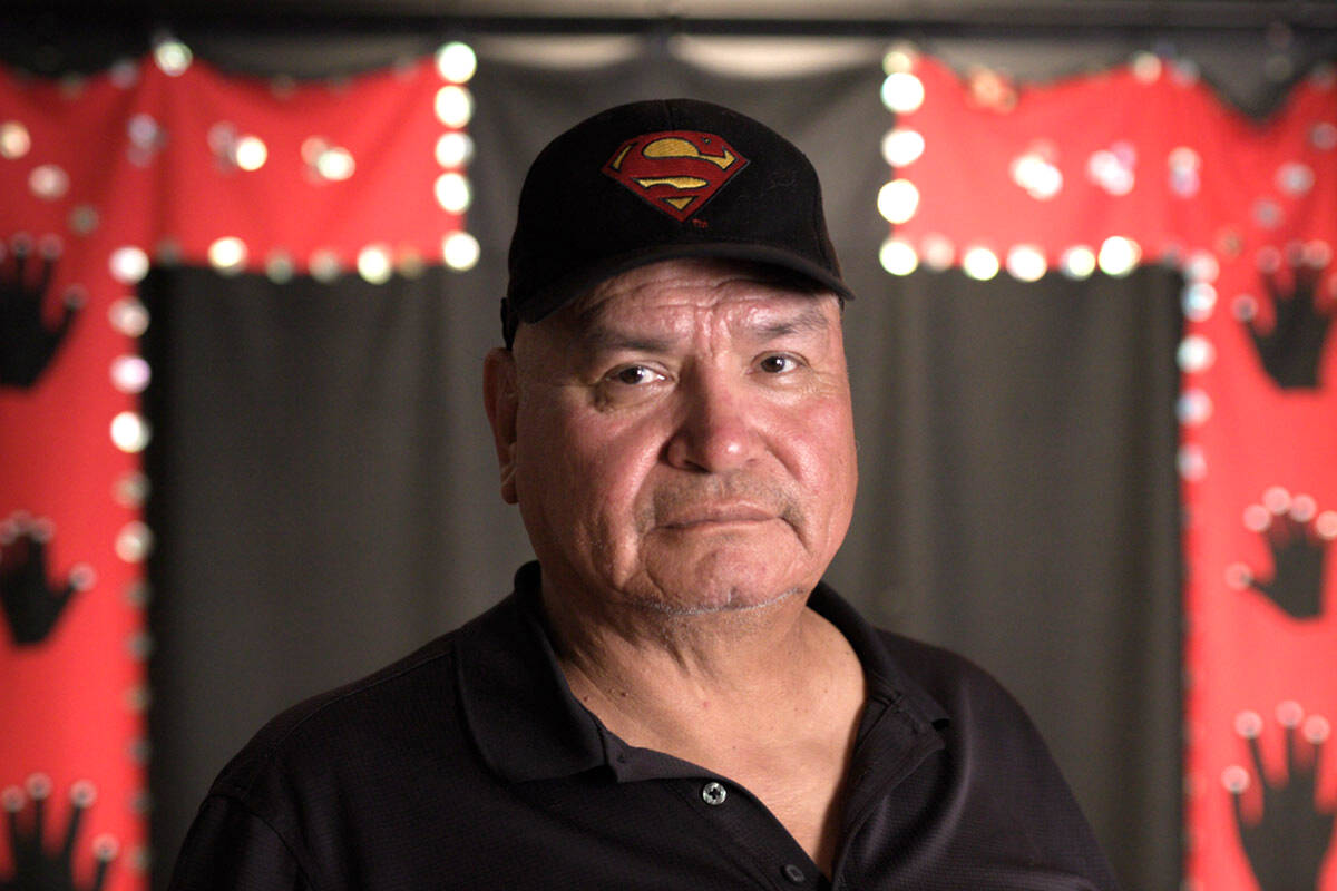 Elder Chuck Henry at the Indigenous Perspectives Society in Langford. (Arnold Lim/Black Press Media)