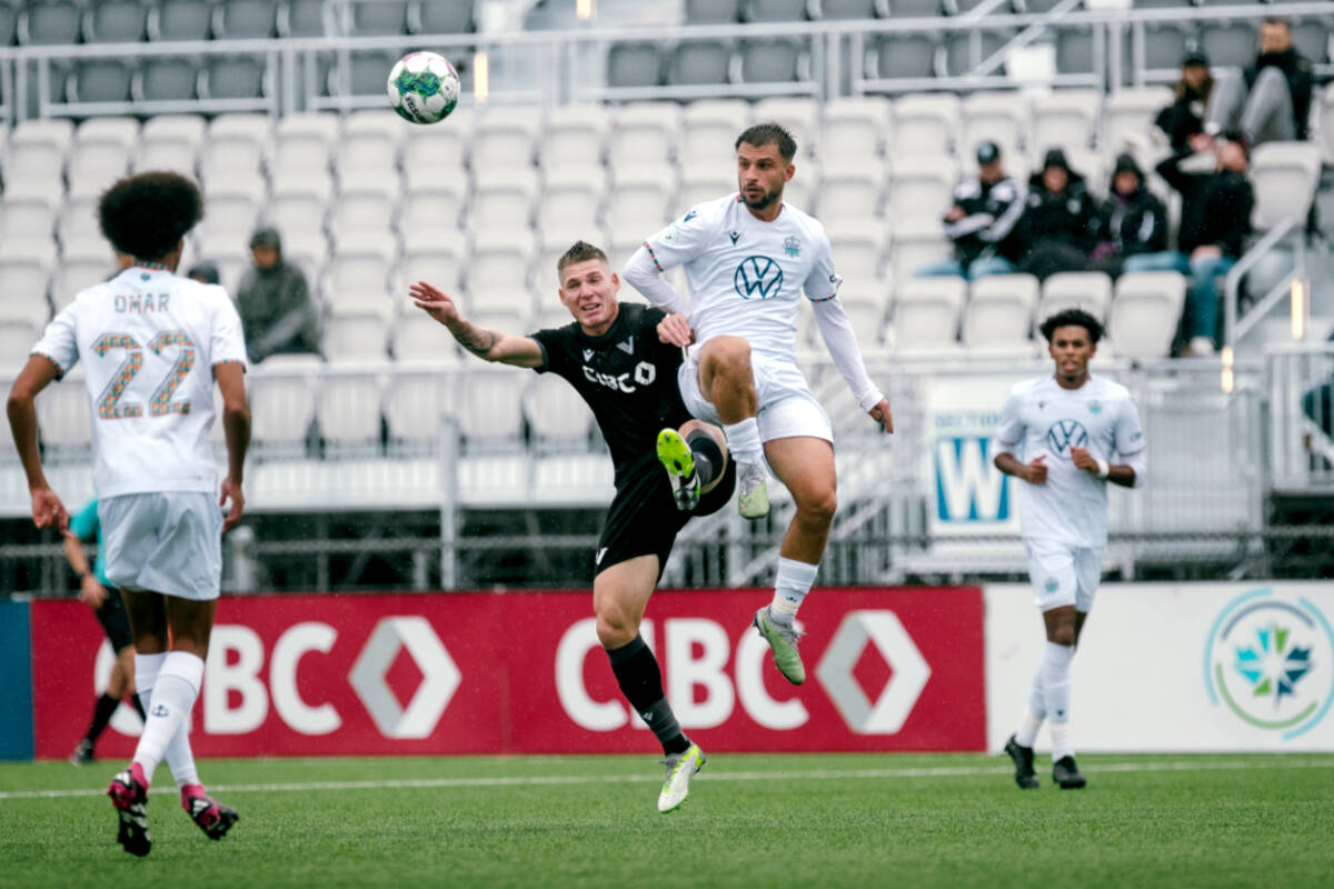 Vancouver FC beat the Halifax Wanderers last weekend, 2-1. This Saturday, they travel to Vancouver Island to take on the Pacific FC. (Beau Chevalier, VFC/Special to Langley Advance Times)