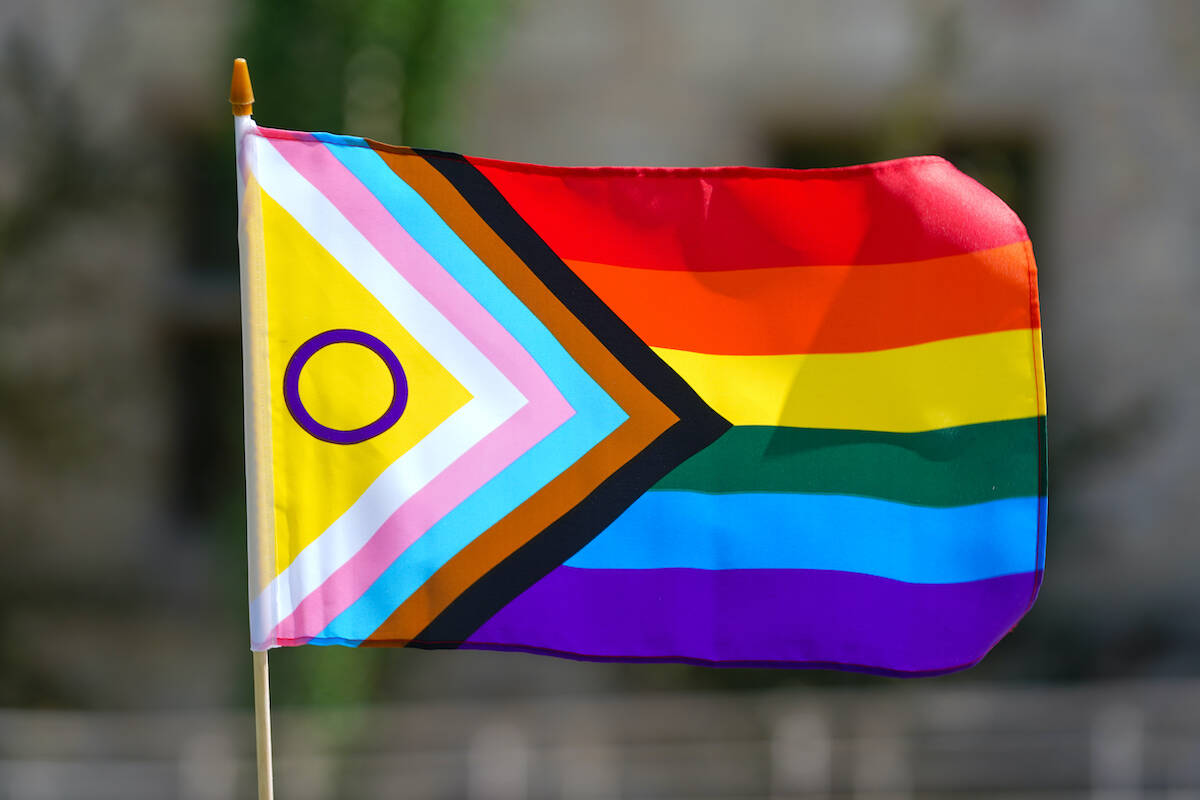 FILE – A pride flag is photographed during a Pride flag raising ceremony in Saskatoon on June 1, 2023. THE CANADIAN PRESS/Heywood Yu